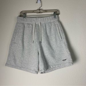 Abercrombie & fitch soft gray drawstring fleece shorts S